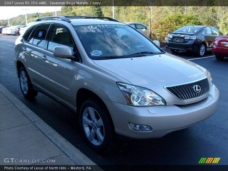 Savannah Beige Metallic / Ivory 2007 Lexus RX 350 AWD