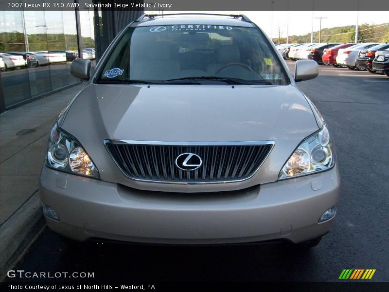 Savannah Beige Metallic / Ivory 2007 Lexus RX 350 AWD
