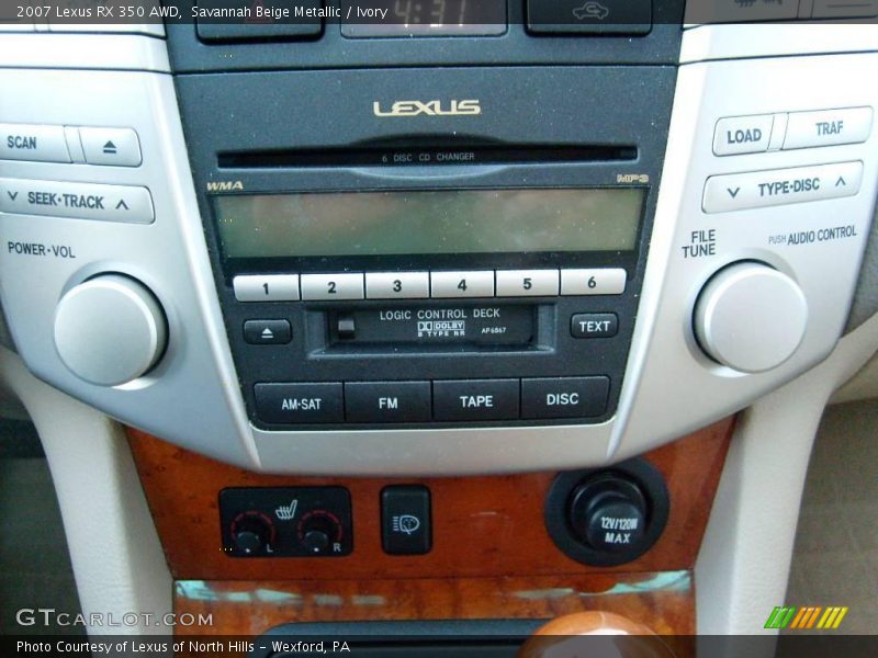 Savannah Beige Metallic / Ivory 2007 Lexus RX 350 AWD