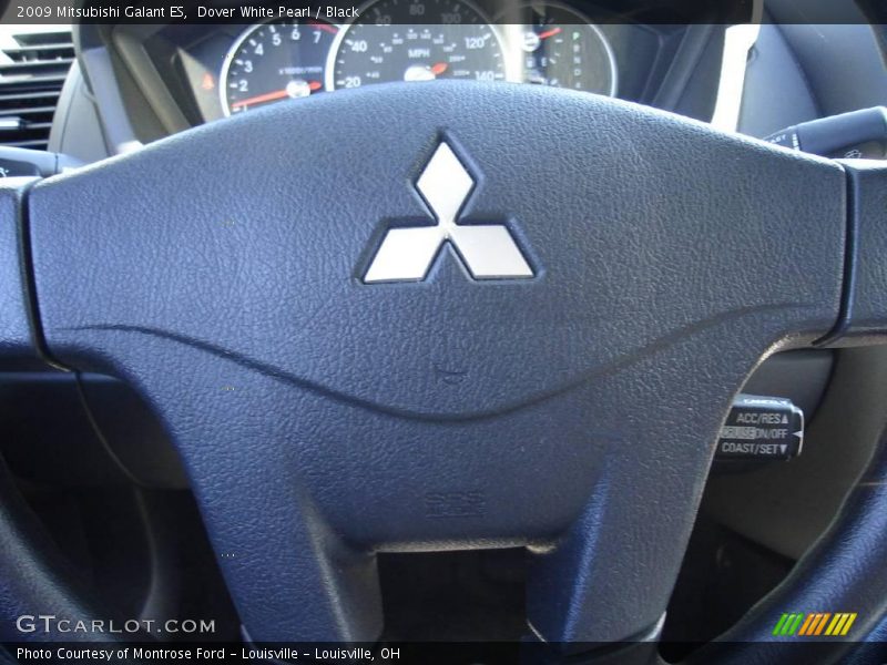 Dover White Pearl / Black 2009 Mitsubishi Galant ES