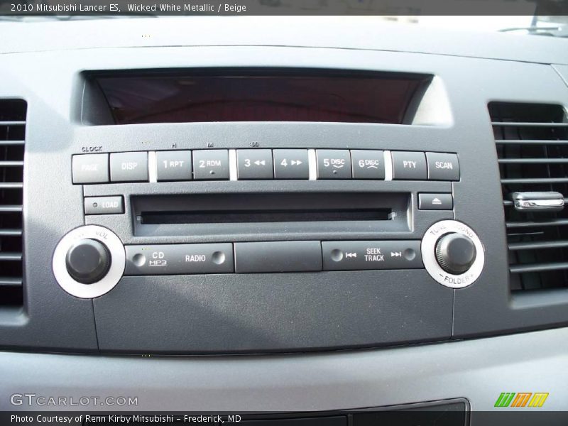 Wicked White Metallic / Beige 2010 Mitsubishi Lancer ES