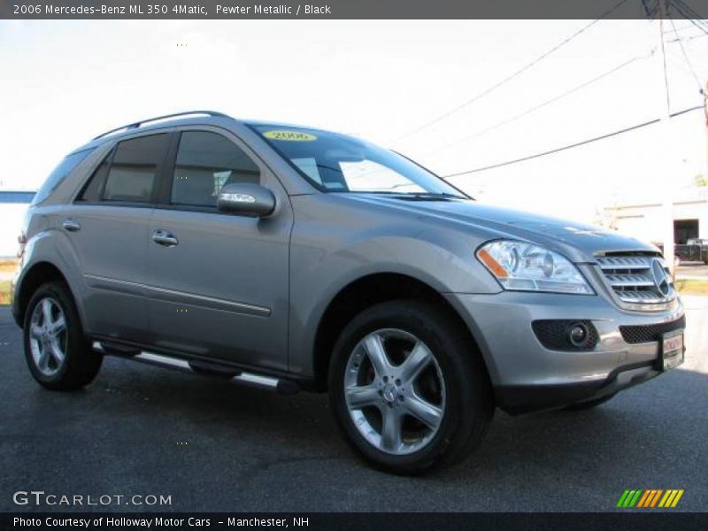 Pewter Metallic / Black 2006 Mercedes-Benz ML 350 4Matic