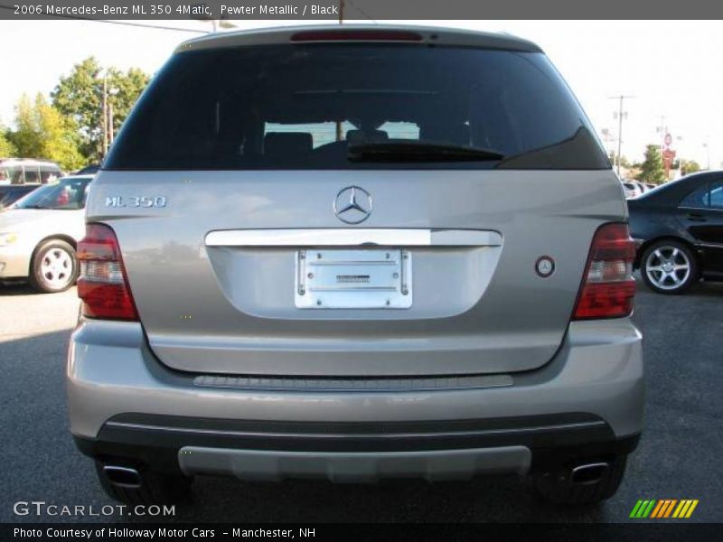 Pewter Metallic / Black 2006 Mercedes-Benz ML 350 4Matic