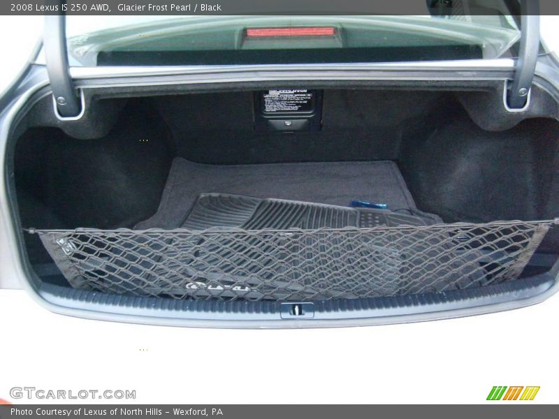 Glacier Frost Pearl / Black 2008 Lexus IS 250 AWD