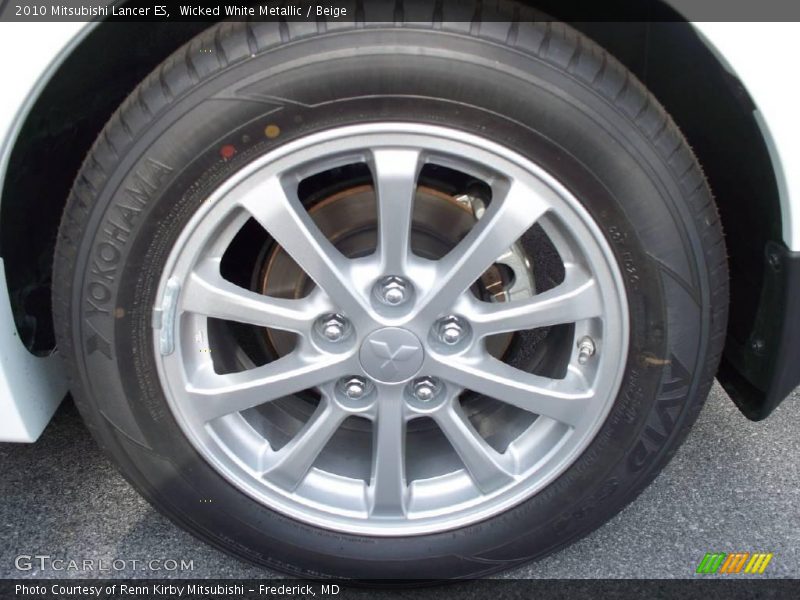 Wicked White Metallic / Beige 2010 Mitsubishi Lancer ES