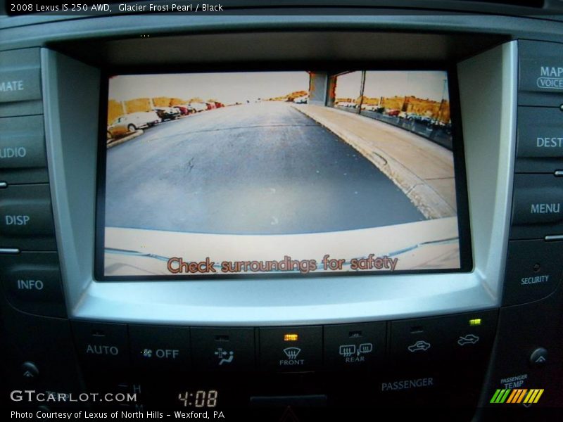 Glacier Frost Pearl / Black 2008 Lexus IS 250 AWD