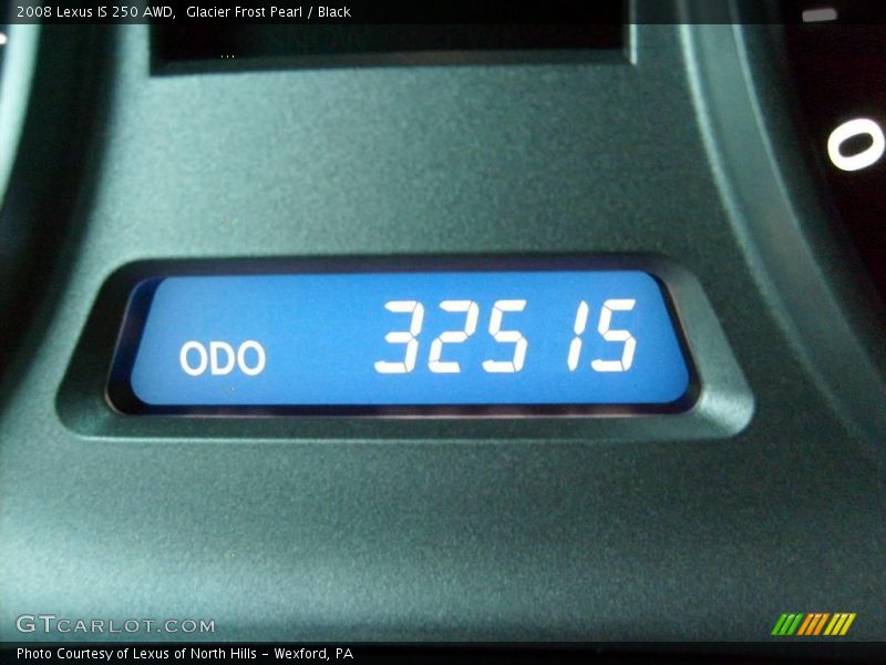 Glacier Frost Pearl / Black 2008 Lexus IS 250 AWD