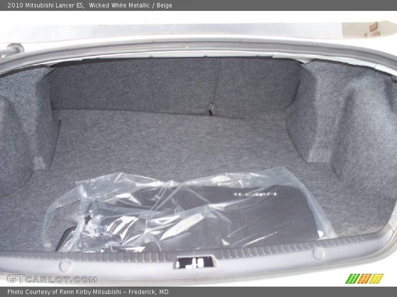 Wicked White Metallic / Beige 2010 Mitsubishi Lancer ES
