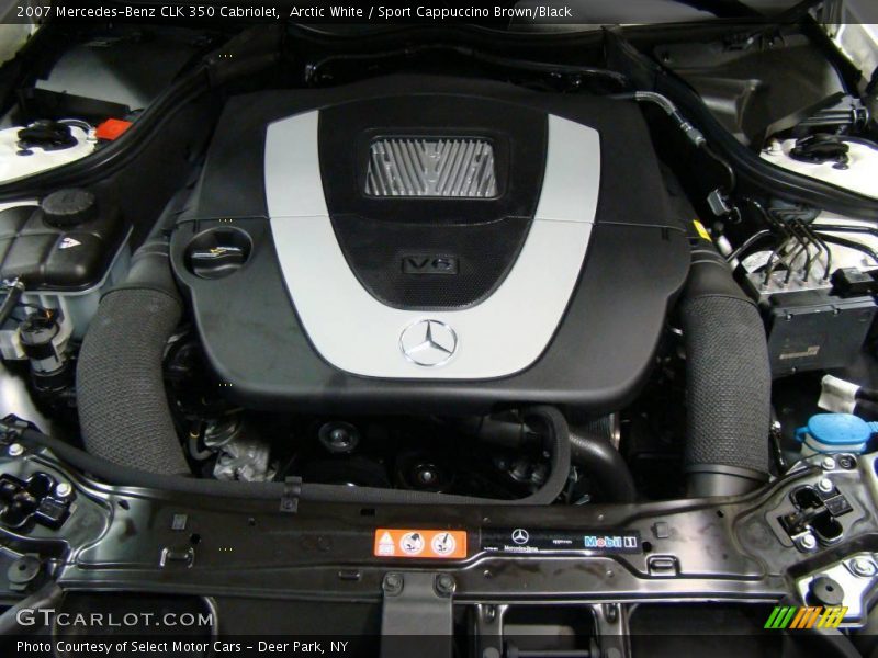 Arctic White / Sport Cappuccino Brown/Black 2007 Mercedes-Benz CLK 350 Cabriolet