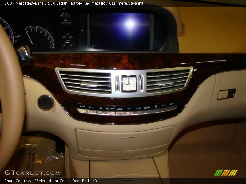 Barolo Red Metallic / Cashmere/Savanna 2007 Mercedes-Benz S 550 Sedan