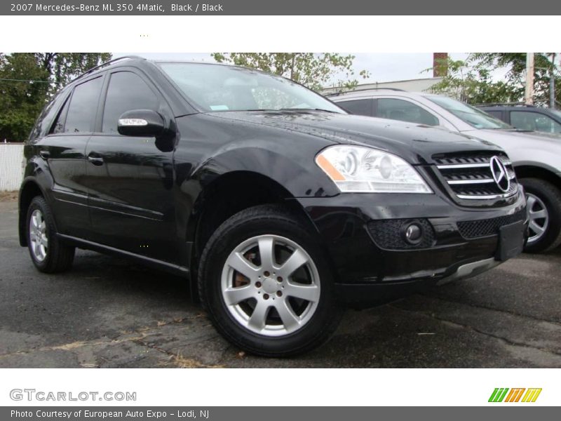 Black / Black 2007 Mercedes-Benz ML 350 4Matic