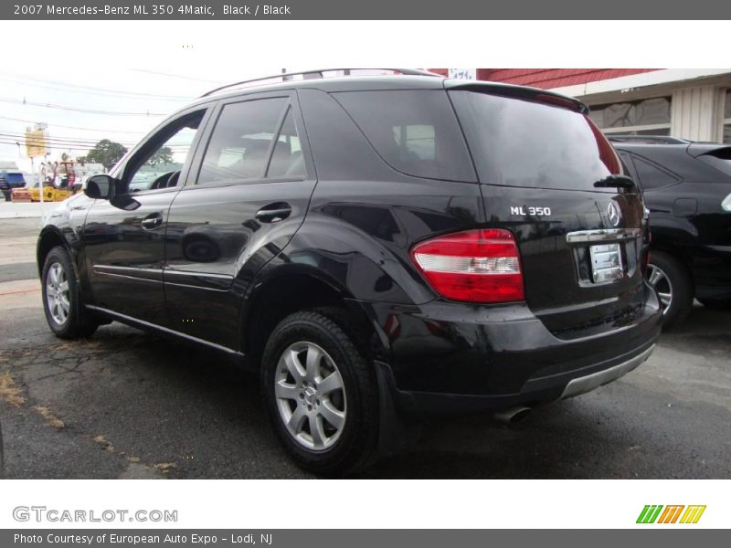 Black / Black 2007 Mercedes-Benz ML 350 4Matic