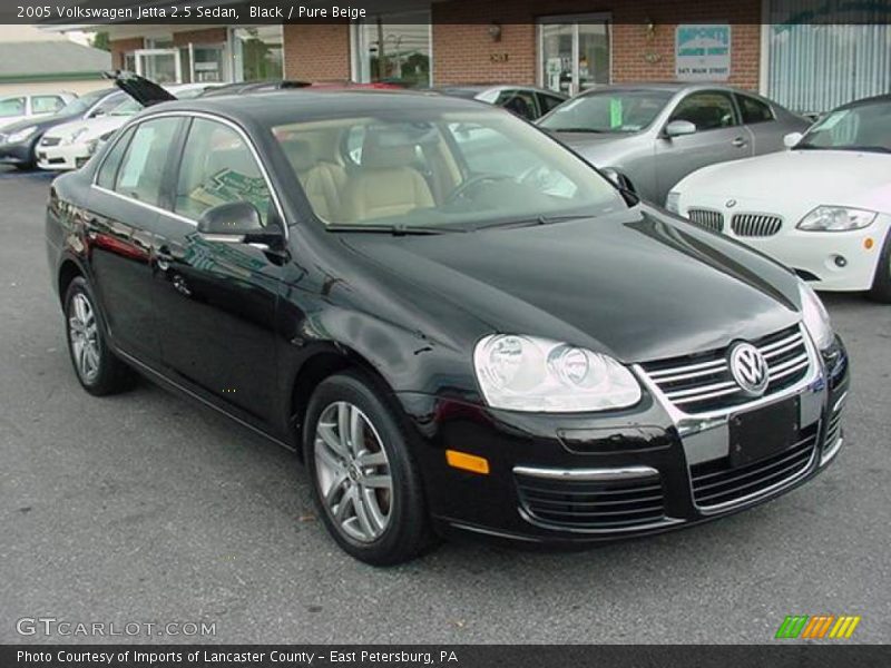 Black / Pure Beige 2005 Volkswagen Jetta 2.5 Sedan