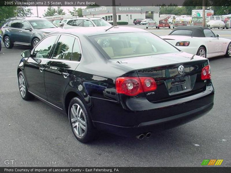Black / Pure Beige 2005 Volkswagen Jetta 2.5 Sedan