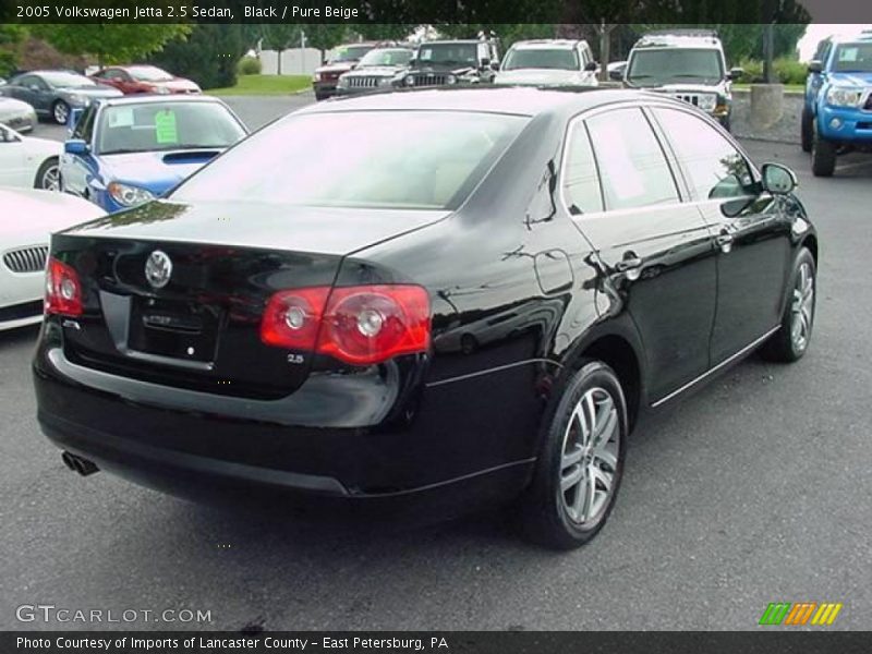 Black / Pure Beige 2005 Volkswagen Jetta 2.5 Sedan