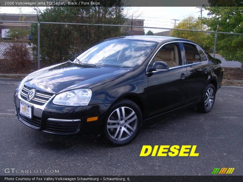 Black / Pure Beige 2006 Volkswagen Jetta TDI Sedan