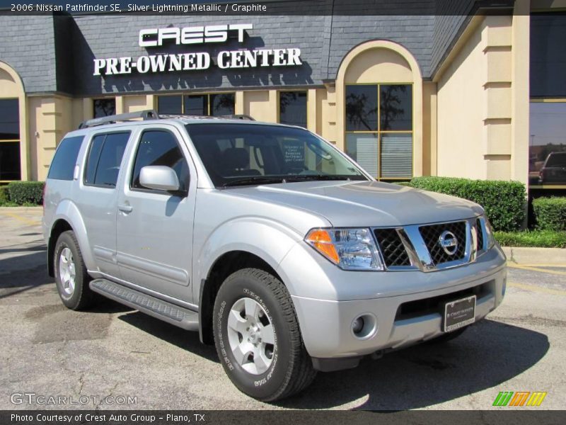 Silver Lightning Metallic / Graphite 2006 Nissan Pathfinder SE
