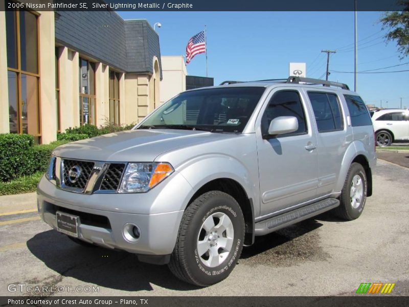 Silver Lightning Metallic / Graphite 2006 Nissan Pathfinder SE