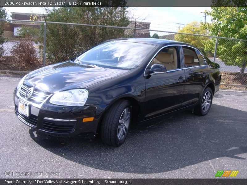 Black / Pure Beige 2006 Volkswagen Jetta TDI Sedan