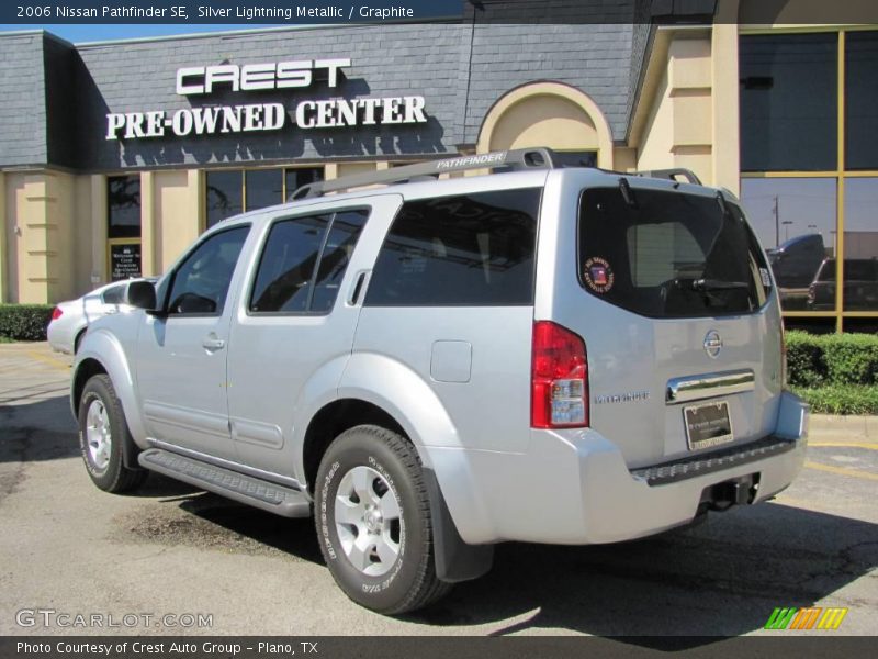Silver Lightning Metallic / Graphite 2006 Nissan Pathfinder SE