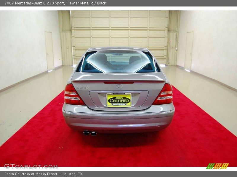 Pewter Metallic / Black 2007 Mercedes-Benz C 230 Sport