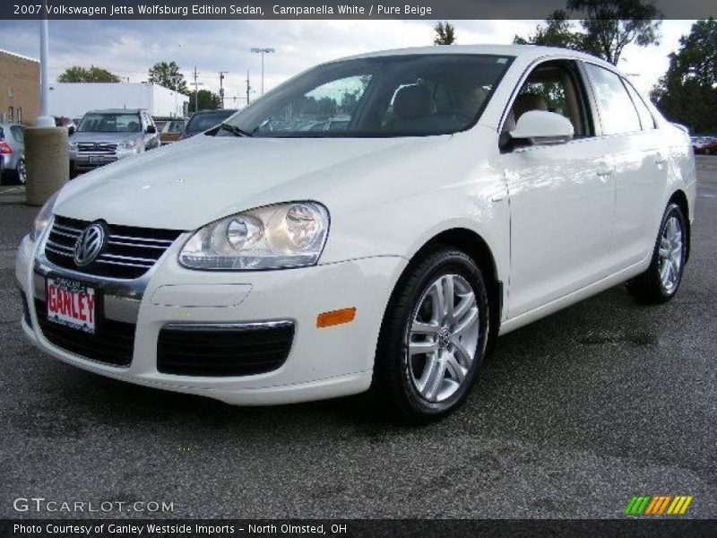 Campanella White / Pure Beige 2007 Volkswagen Jetta Wolfsburg Edition Sedan