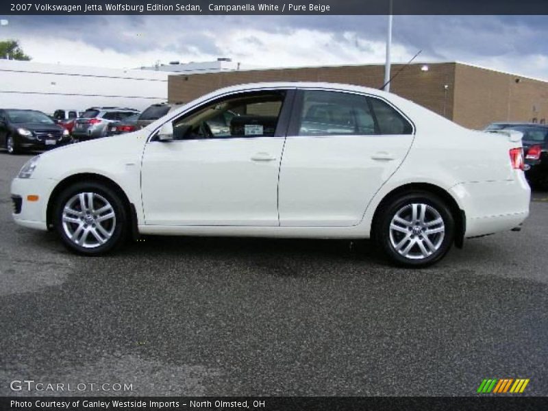 Campanella White / Pure Beige 2007 Volkswagen Jetta Wolfsburg Edition Sedan