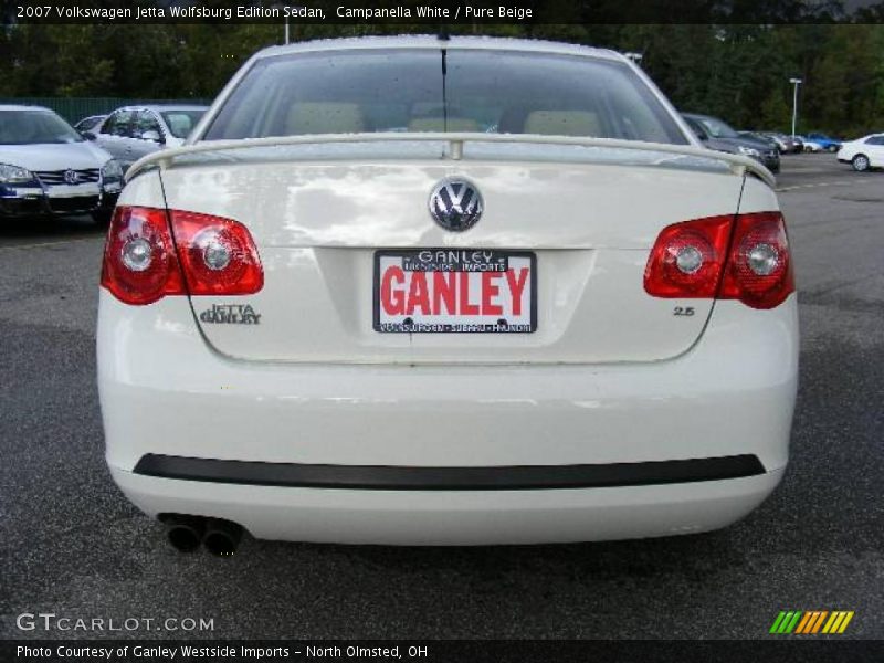 Campanella White / Pure Beige 2007 Volkswagen Jetta Wolfsburg Edition Sedan