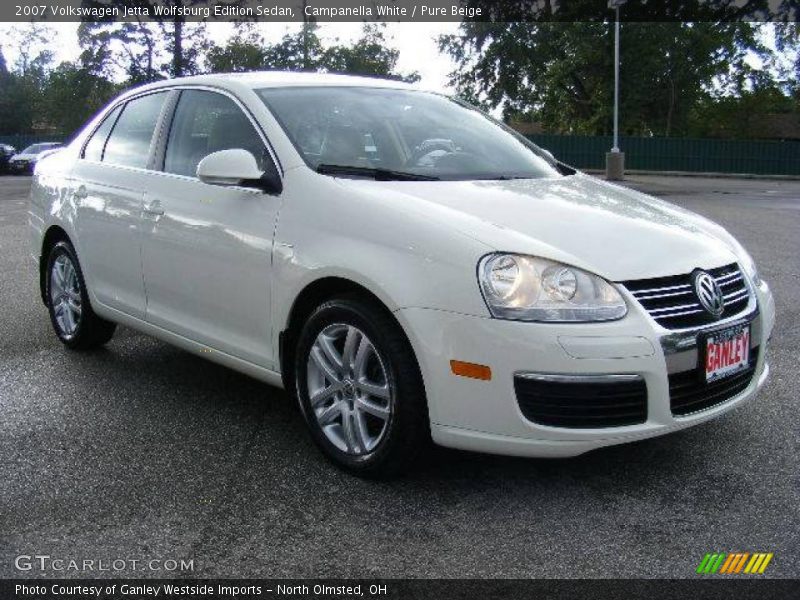 Campanella White / Pure Beige 2007 Volkswagen Jetta Wolfsburg Edition Sedan