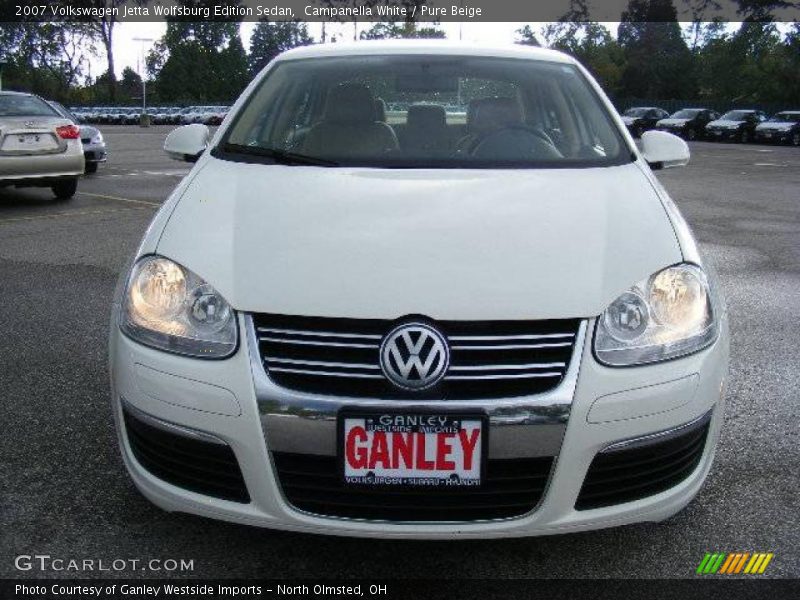 Campanella White / Pure Beige 2007 Volkswagen Jetta Wolfsburg Edition Sedan