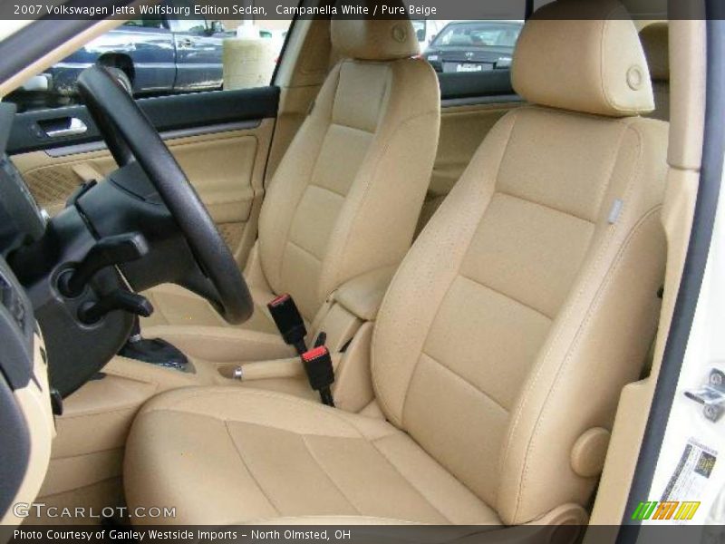 Campanella White / Pure Beige 2007 Volkswagen Jetta Wolfsburg Edition Sedan
