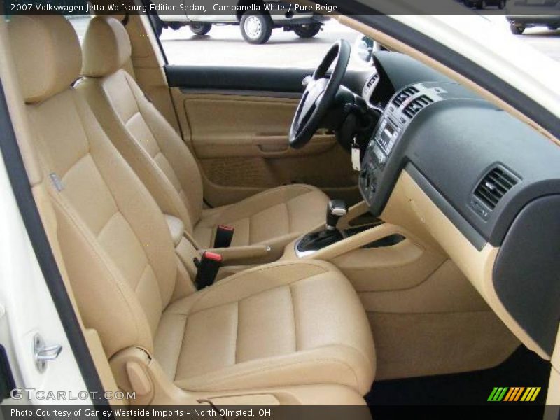 Campanella White / Pure Beige 2007 Volkswagen Jetta Wolfsburg Edition Sedan