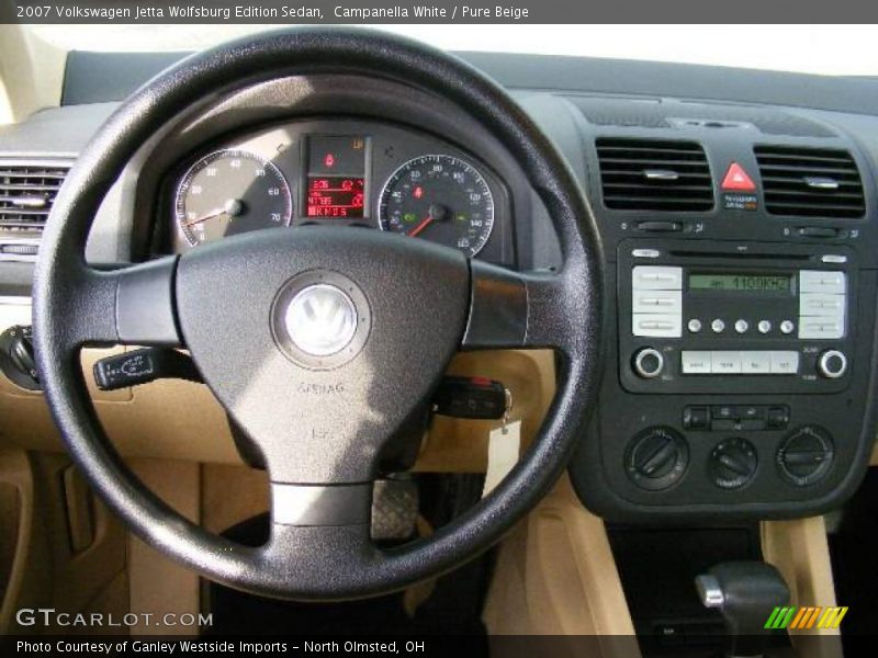 Campanella White / Pure Beige 2007 Volkswagen Jetta Wolfsburg Edition Sedan