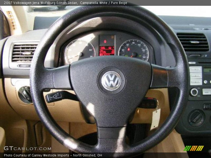 Campanella White / Pure Beige 2007 Volkswagen Jetta Wolfsburg Edition Sedan