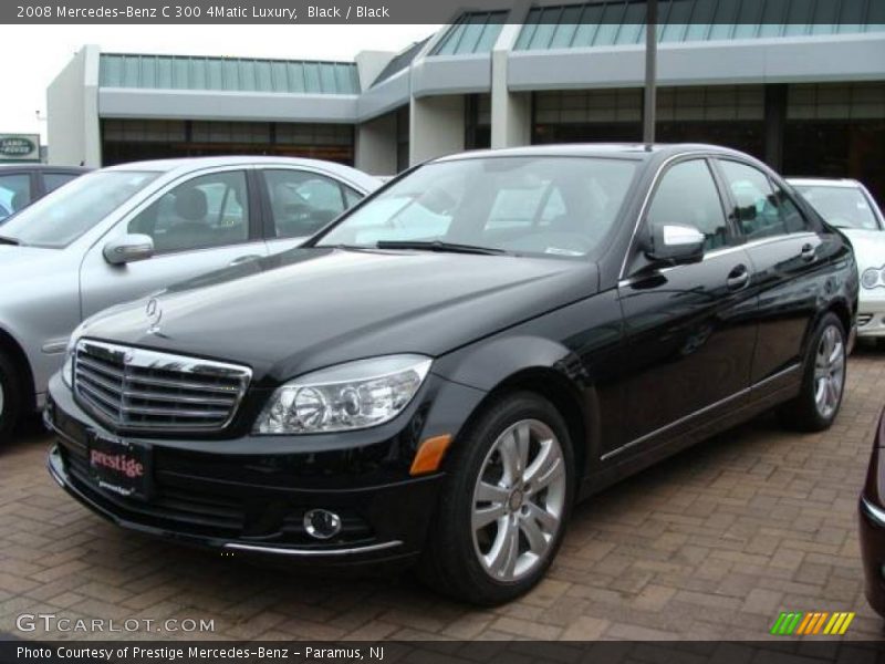 Black / Black 2008 Mercedes-Benz C 300 4Matic Luxury