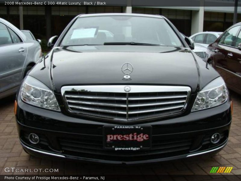 Black / Black 2008 Mercedes-Benz C 300 4Matic Luxury