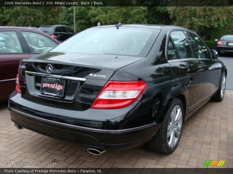 Black / Black 2008 Mercedes-Benz C 300 4Matic Luxury