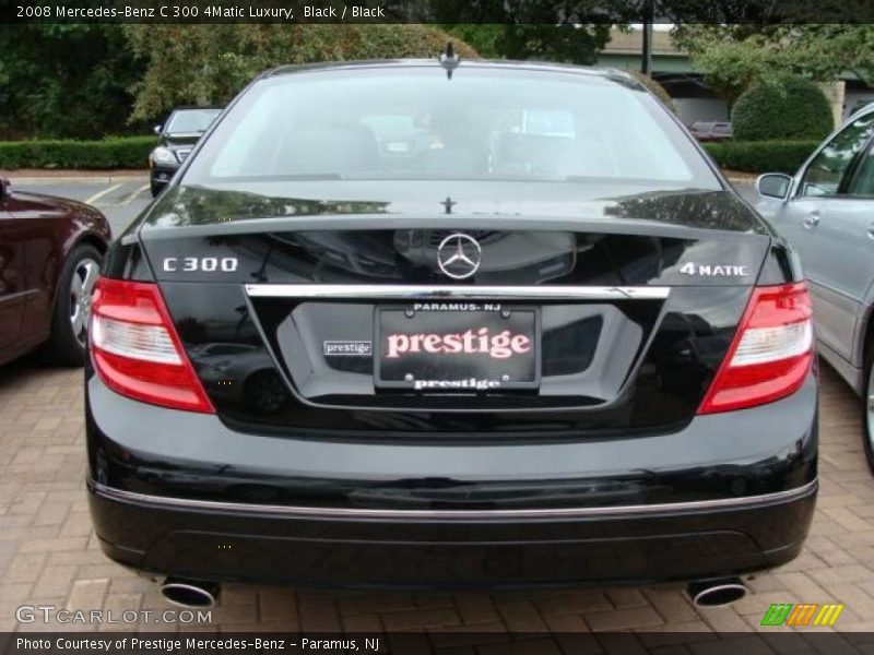 Black / Black 2008 Mercedes-Benz C 300 4Matic Luxury