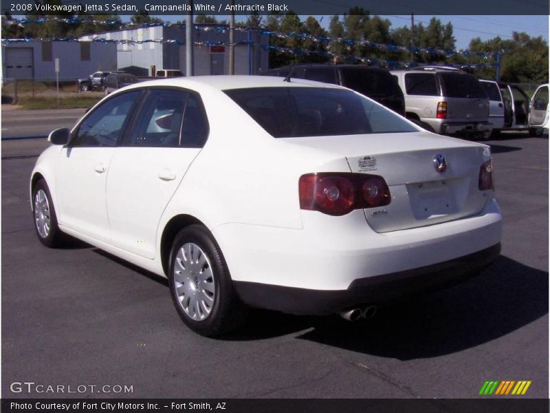 Campanella White / Anthracite Black 2008 Volkswagen Jetta S Sedan
