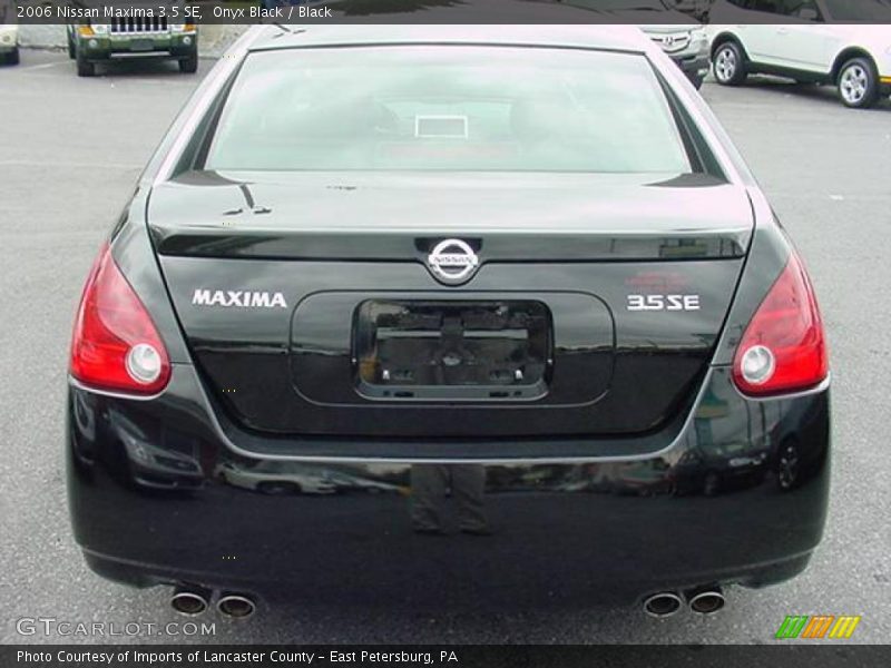 Onyx Black / Black 2006 Nissan Maxima 3.5 SE
