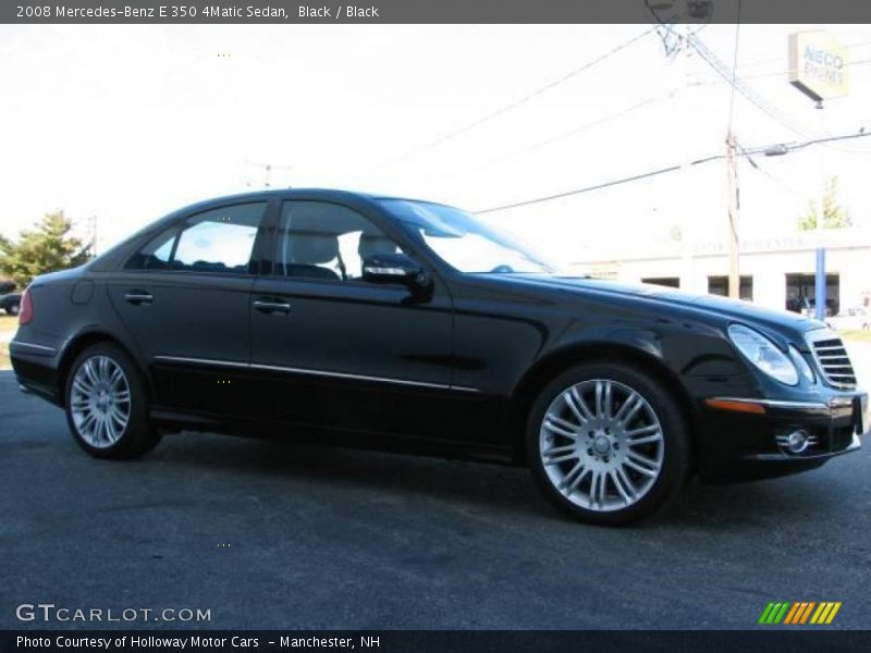 Black / Black 2008 Mercedes-Benz E 350 4Matic Sedan