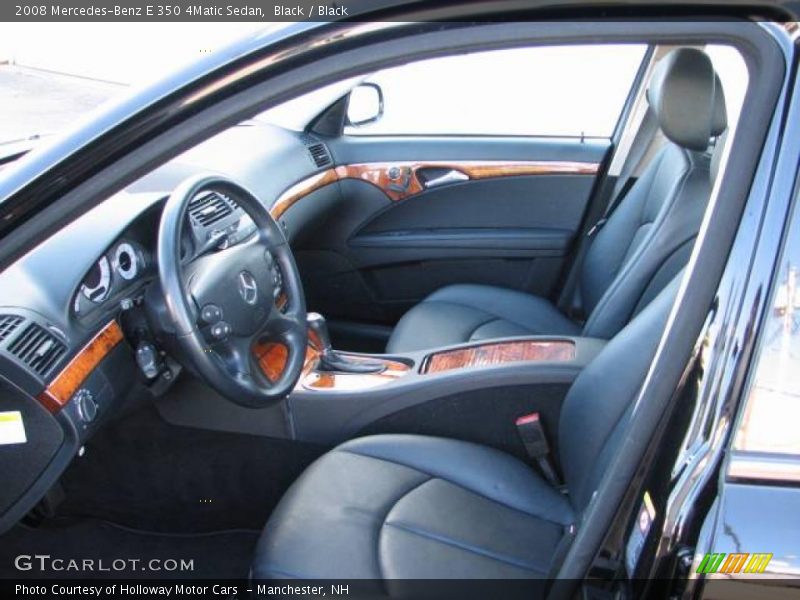 Black / Black 2008 Mercedes-Benz E 350 4Matic Sedan