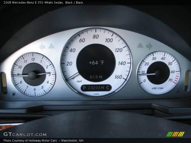 Black / Black 2008 Mercedes-Benz E 350 4Matic Sedan