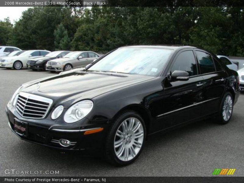 Black / Black 2008 Mercedes-Benz E 350 4Matic Sedan
