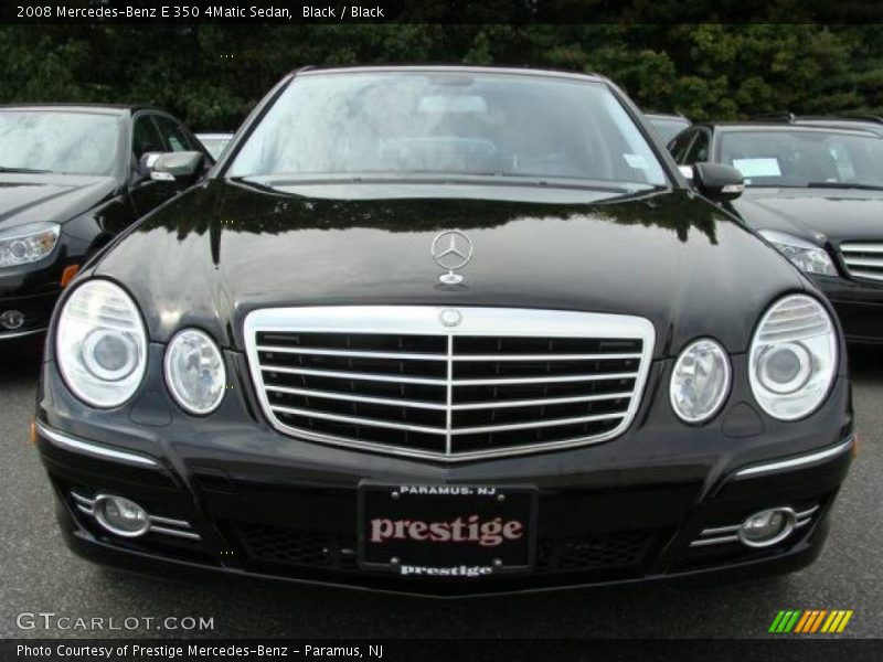 Black / Black 2008 Mercedes-Benz E 350 4Matic Sedan