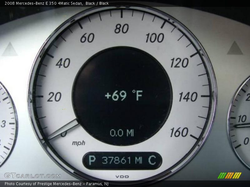 Black / Black 2008 Mercedes-Benz E 350 4Matic Sedan