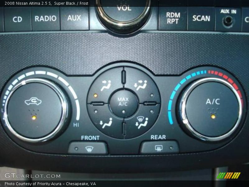 Super Black / Frost 2008 Nissan Altima 2.5 S