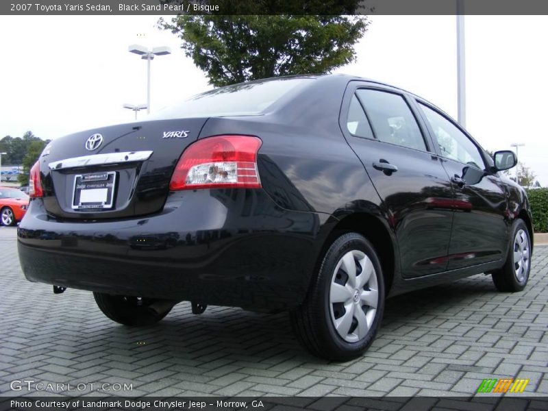 Black Sand Pearl / Bisque 2007 Toyota Yaris Sedan
