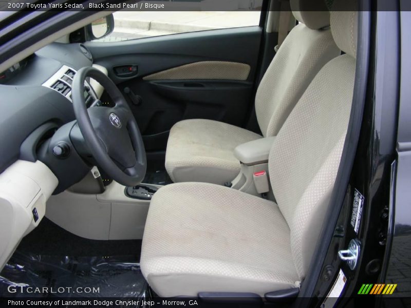 Black Sand Pearl / Bisque 2007 Toyota Yaris Sedan