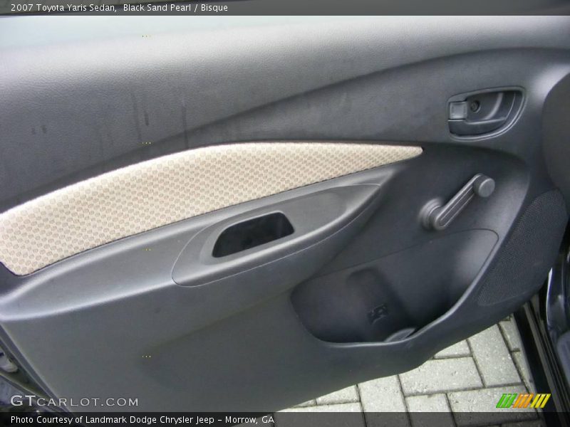 Black Sand Pearl / Bisque 2007 Toyota Yaris Sedan